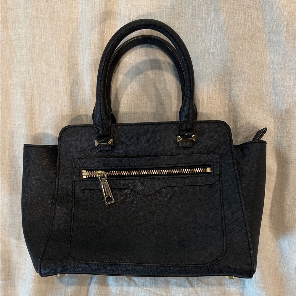 Rebecca minkoff Black leather Handbag gold hardware